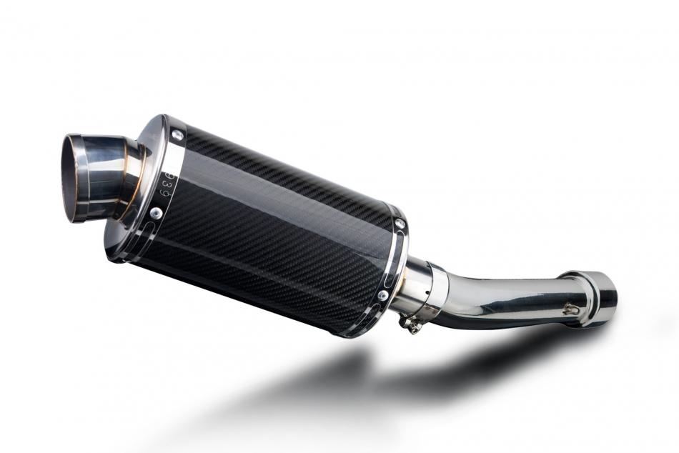 APRILIA TUONO/R/FACTORY 2002-05 Echappement silencieux 225mm Ovale Carbone PISTE