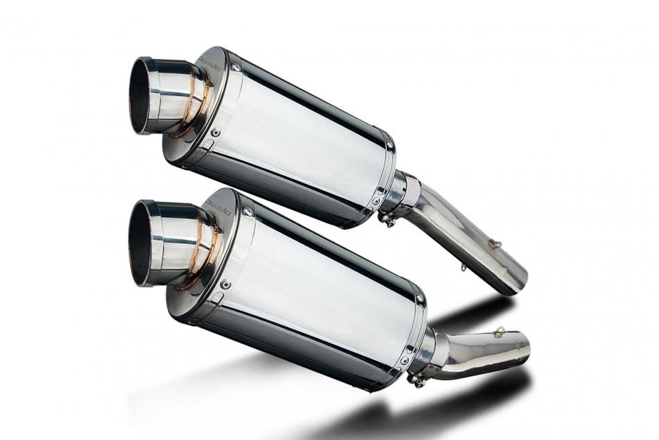 APRILIA TUONO 1000R/FACTORY 2006-2010 Echappement Pot 225mm Ovale Inox PISTE