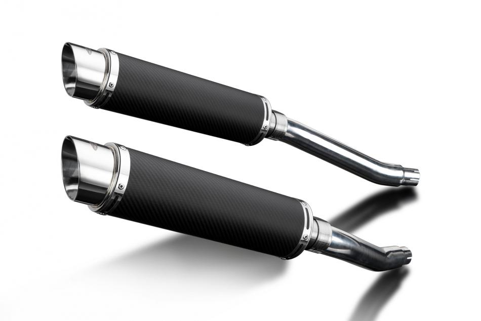 Yamaha TDM900 2002-2013 Echappement Silencieux 350mm Rond Carbone