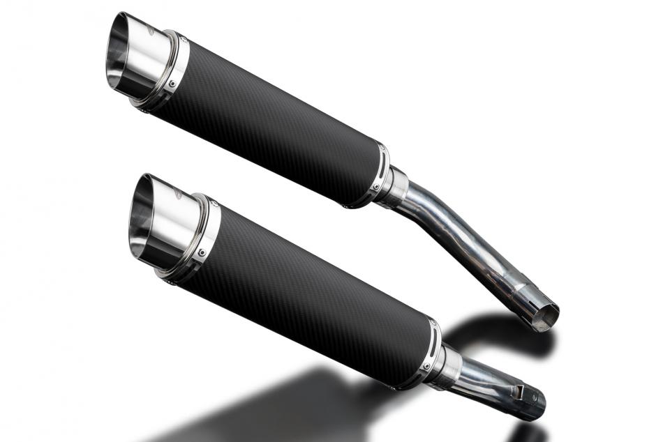 Yamaha YZF-R1 R1 2009-2014 Echappement KIT-Silencieux 350mm Rond Carbone