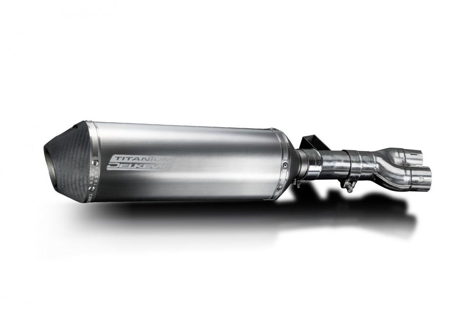 Honda NT400 Bros NT650 Hawk 88-92 Echappement KIT-Silencieux 343mm XOvale Titane