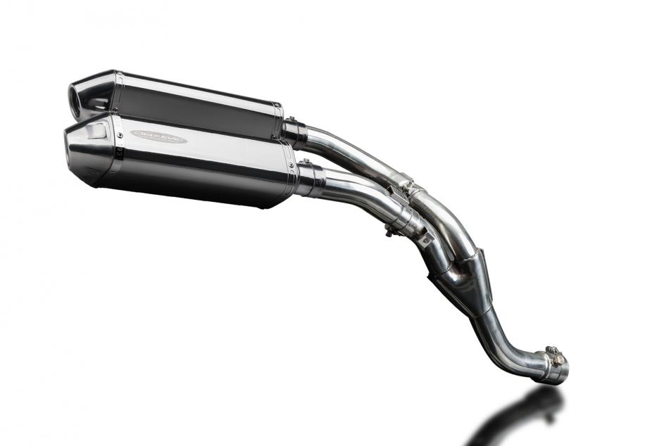 YAMAHA YZF-R1 YZFR1 2009-2014 Echappement DECAT Silencieux 320mm Tri-Ovale Inox