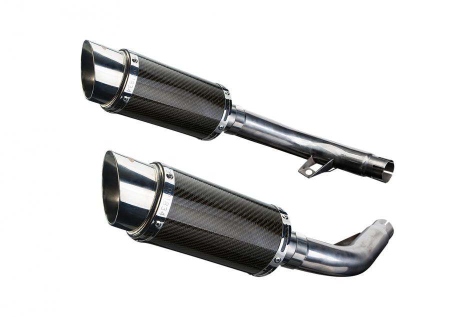 HONDA CBF1000/GT/ABS 2006-2011 Echappement Silencieux 2x200mm Rond Carbone PISTE