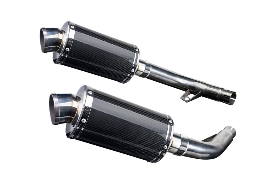 HONDA CBF1000/GT/ABS 2006-2011 Echappement Silencieux 2x225mm OvaleCarbone PISTE