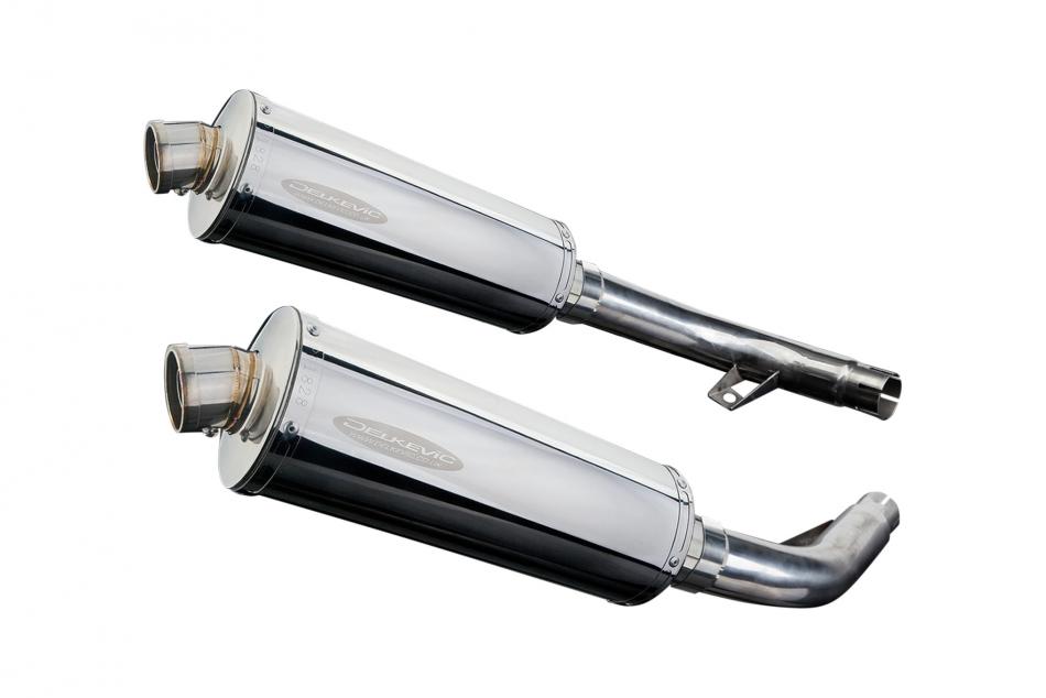 HONDA CBF1000 GT ABS 2006-2011 Echappement Silencieux 2x 350mm Ovale Inox