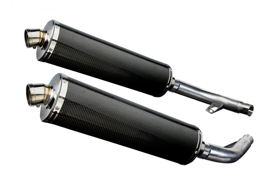 HONDA CBF1000 GT ABS 2006-2011 Echappement Silencieux 2x450mm Ovale Carbone