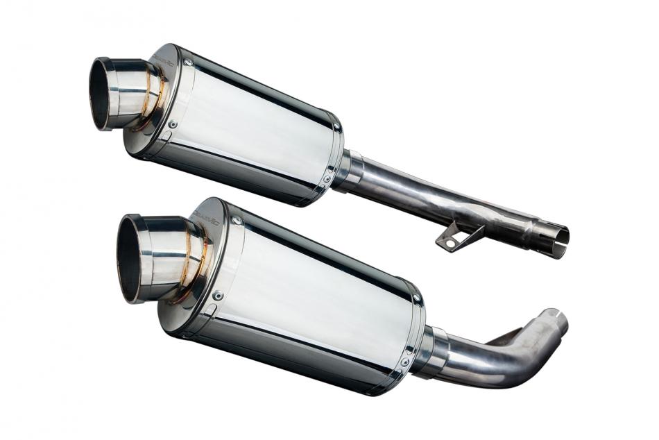 HONDA CBF1000/GT/ABS 2006-2011 Echappement Silencieux 2x225mm Ovale Inox PISTE