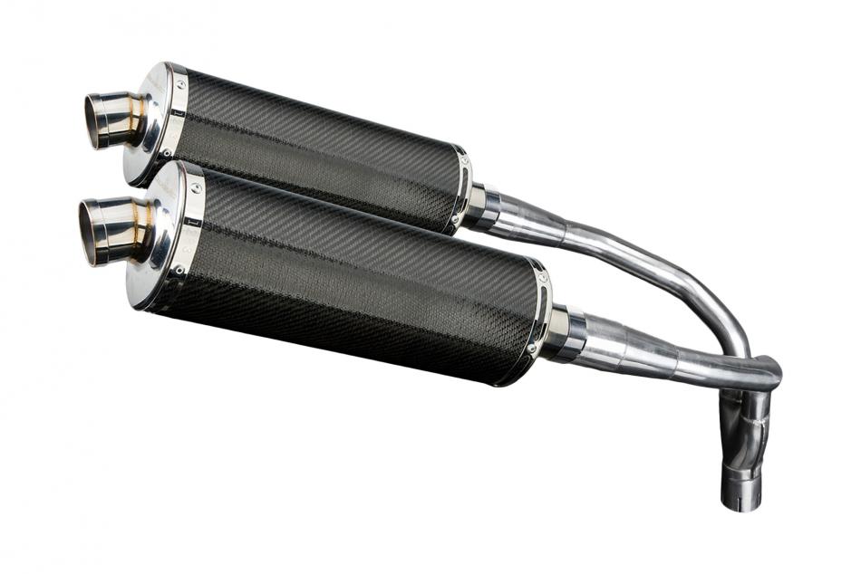 HONDA CB900F HORNET 2001-2009 Echappement HAUT Silencieux 350mm Ovale Carbone