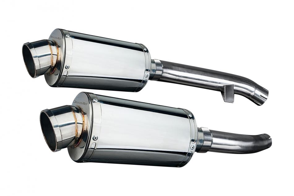 YAMAHA FJR1300 2001-2005 Echappement Silencieux 2x225mm Ovale Inox PISTE