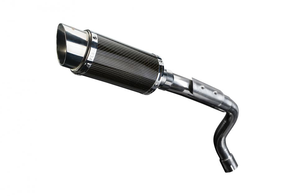 HONDA CB600F HORNET 2003-06 Echappement HAUT Silencieux 200mm Rond Carbone PISTE