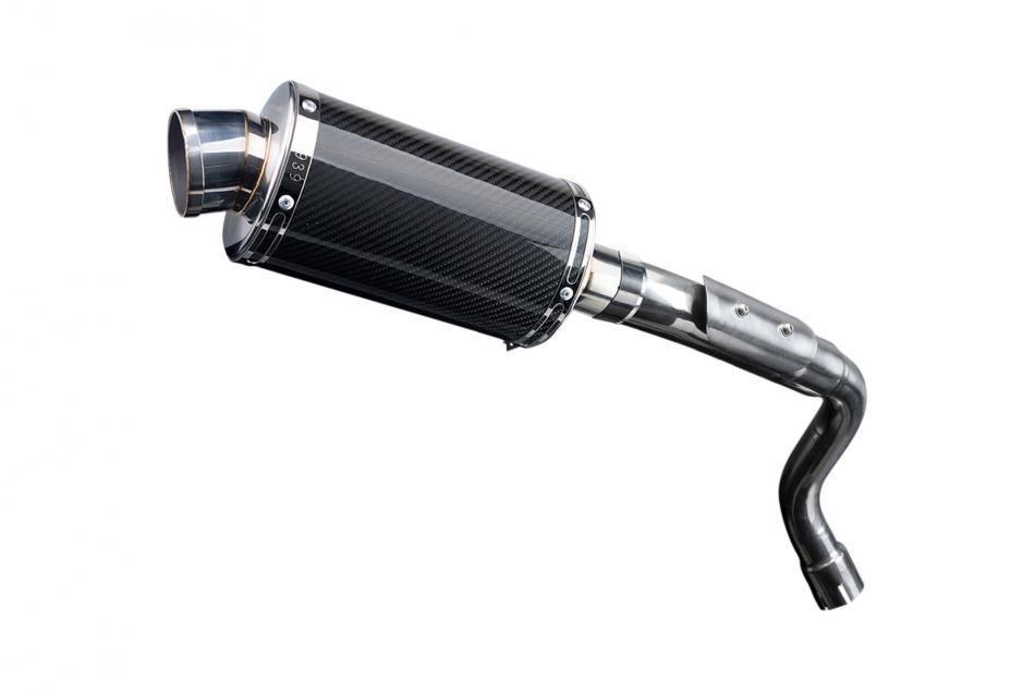 HONDA CB600F HORNET 2003-06 Echappement HAUT Silencieux 225mm Ovale Carbon PISTE