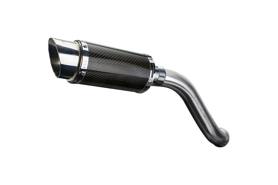 HONDA VFR750 1994-1997 Echappement HAUT Silencieux 200mm Rond Carbone PISTE