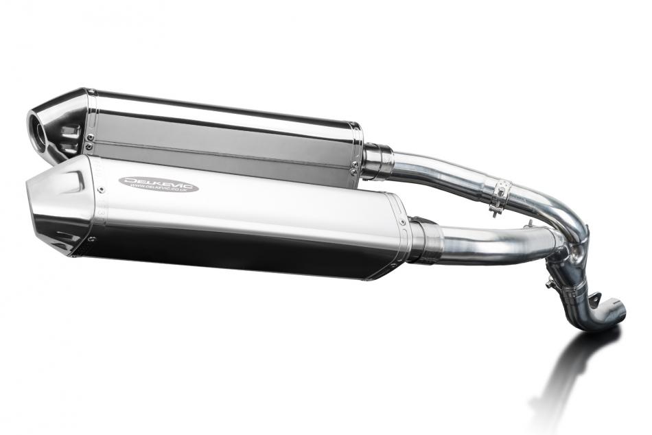 Kawasaki ZX10R Ninja 2006-2006 Echappement KIT-Silencieux 420mm Tri-Ovale Inox