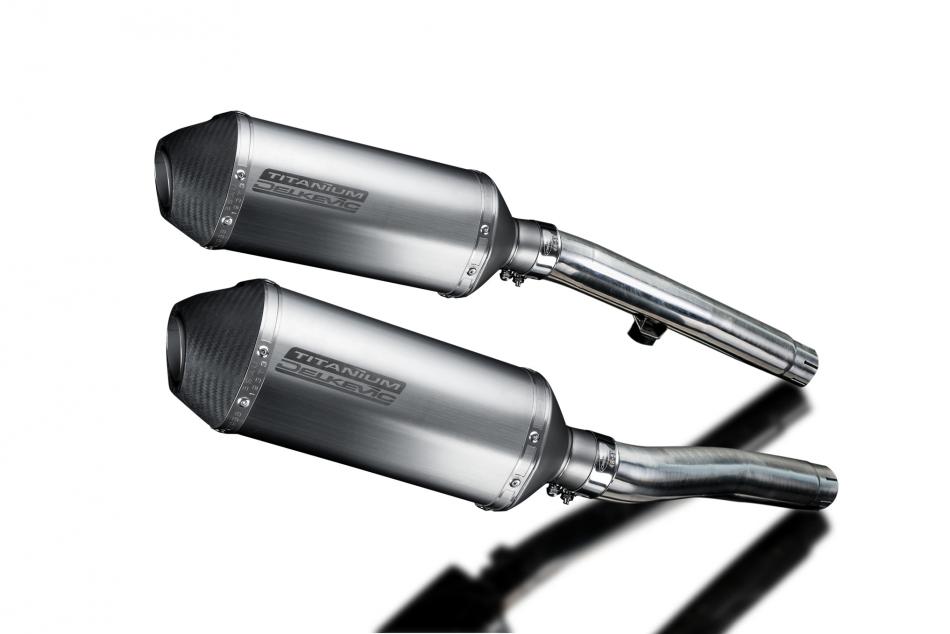 Triumph Trophy 1200 1991-1993 Echappement KIT-Silencieux 260mm X-Ovale Titane