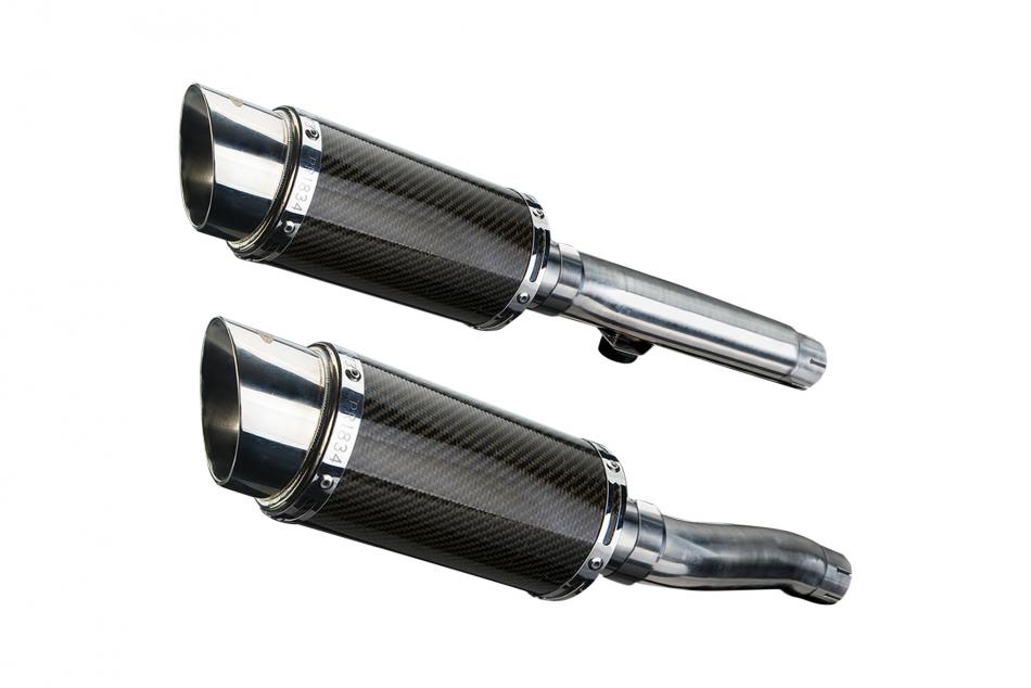 TRIUMPH Trident 750 1994-1998 Echappement Silencieux 200mm Rond Carbone PISTE