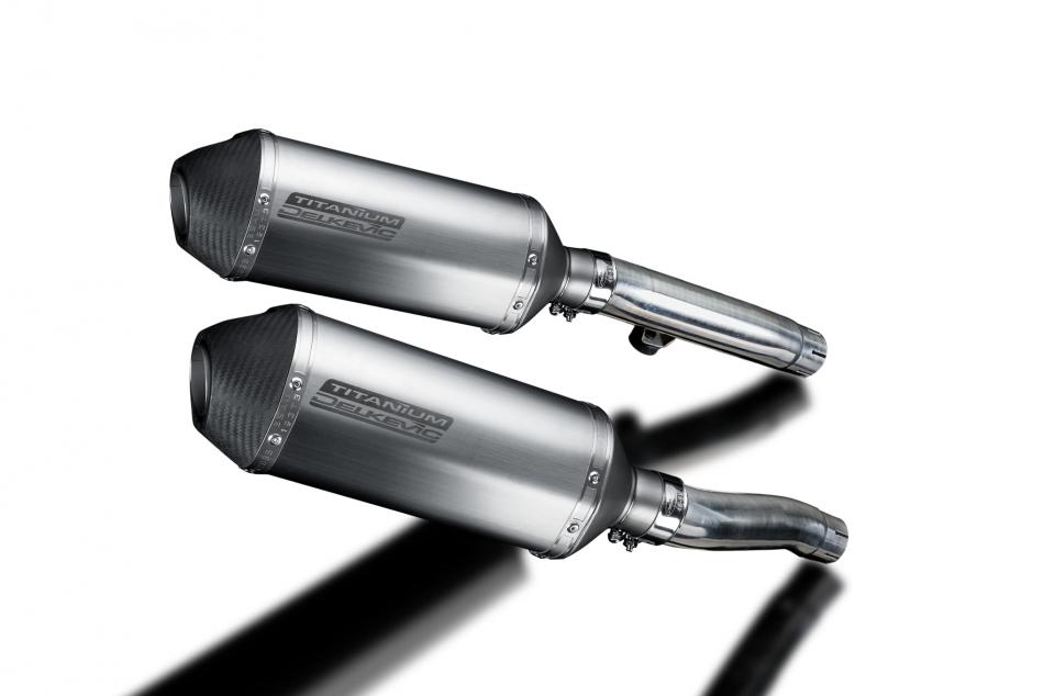 Triumph Trident 750 1994-1998 Echappement KIT-Silencieux 260mm X-Ovale Titane