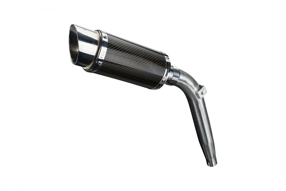HONDA XL125V VARADERO 2001-2016 Echappement Pot 200mm Rond Carbone PISTE