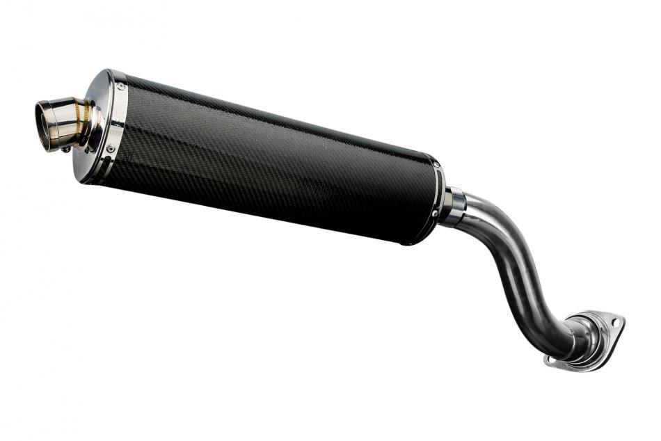 HONDA VFR750 1990-1993 Echappement HAUT Silencieux 450mm Ovale Carbone