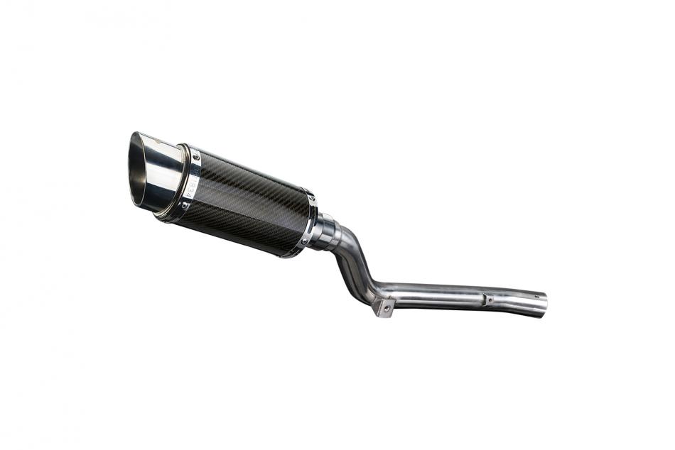 SUZUKI DR400S/SM 2000-2018 Echappement Silencieux 200mm Rond Carbone (PISTE)