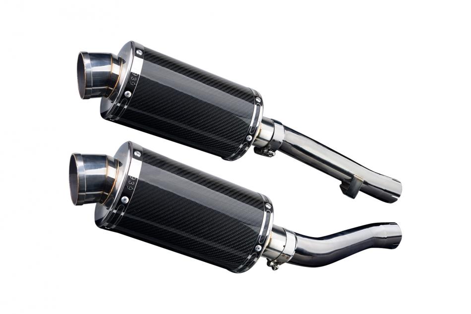 YAMAHA XJR1300 2004-2006 Echappement Silencieux 225mm Ovale Carbone PISTE